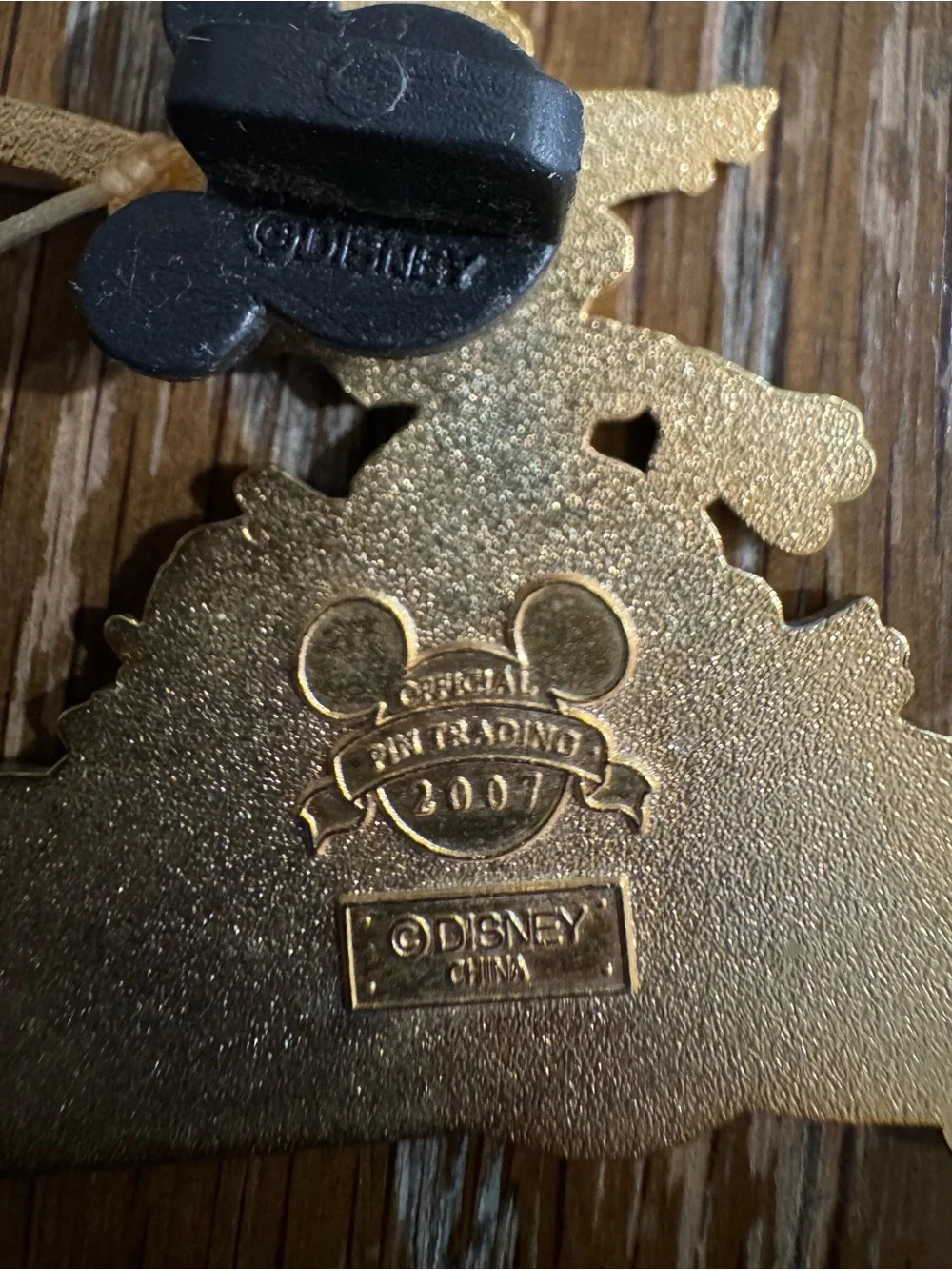 Disney Mickey Mouse fishing pin brooch from Disney's Port Orleans Resort, 2007